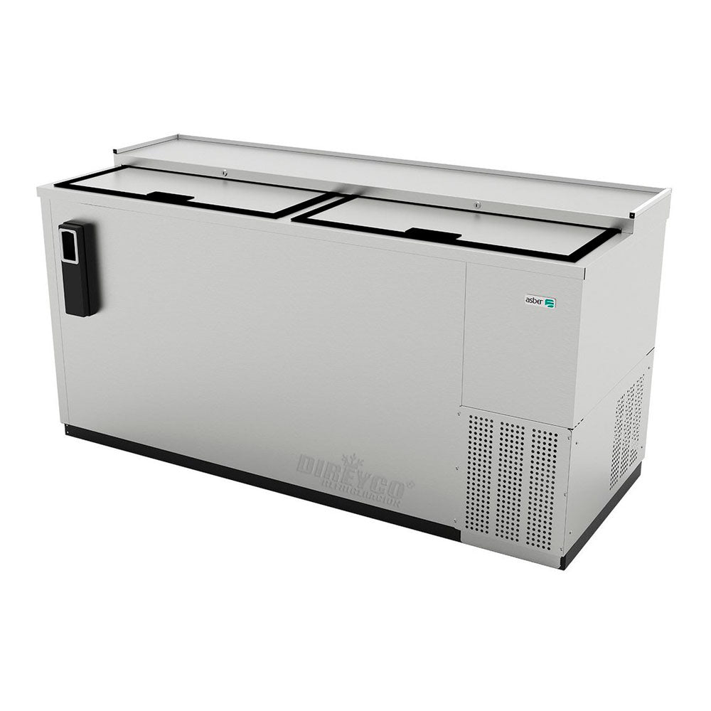 Botellero Refrigerado en Acero Inoxidable Asber ADBC-65-S-HC 2 Puertas Corredizas