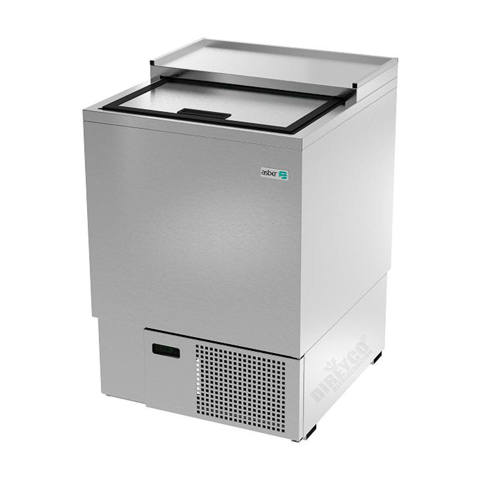 Glass Froster en Acero Inoxidable Asber AGF-24-S-HC 1 Puerta Corrediza