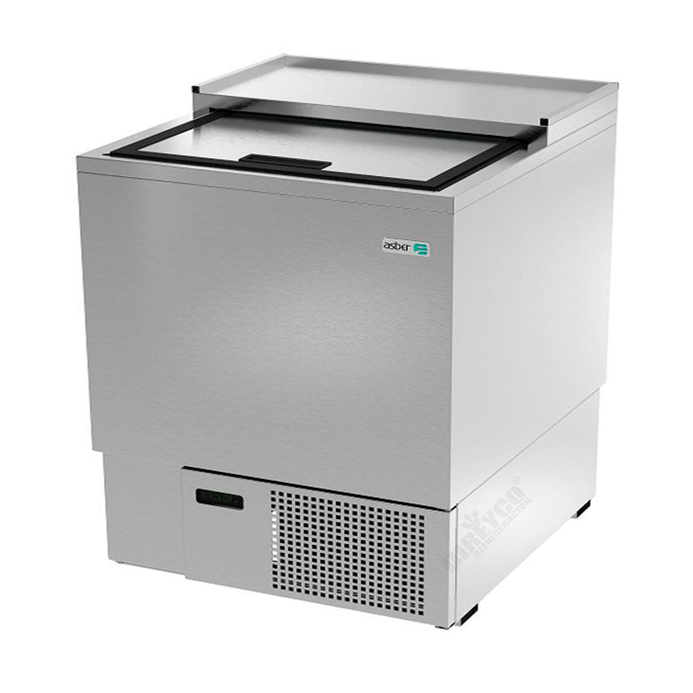 Glass Froster en Acero Inoxidable Asber AGF-36-S-HC 1 Puerta Corrediza