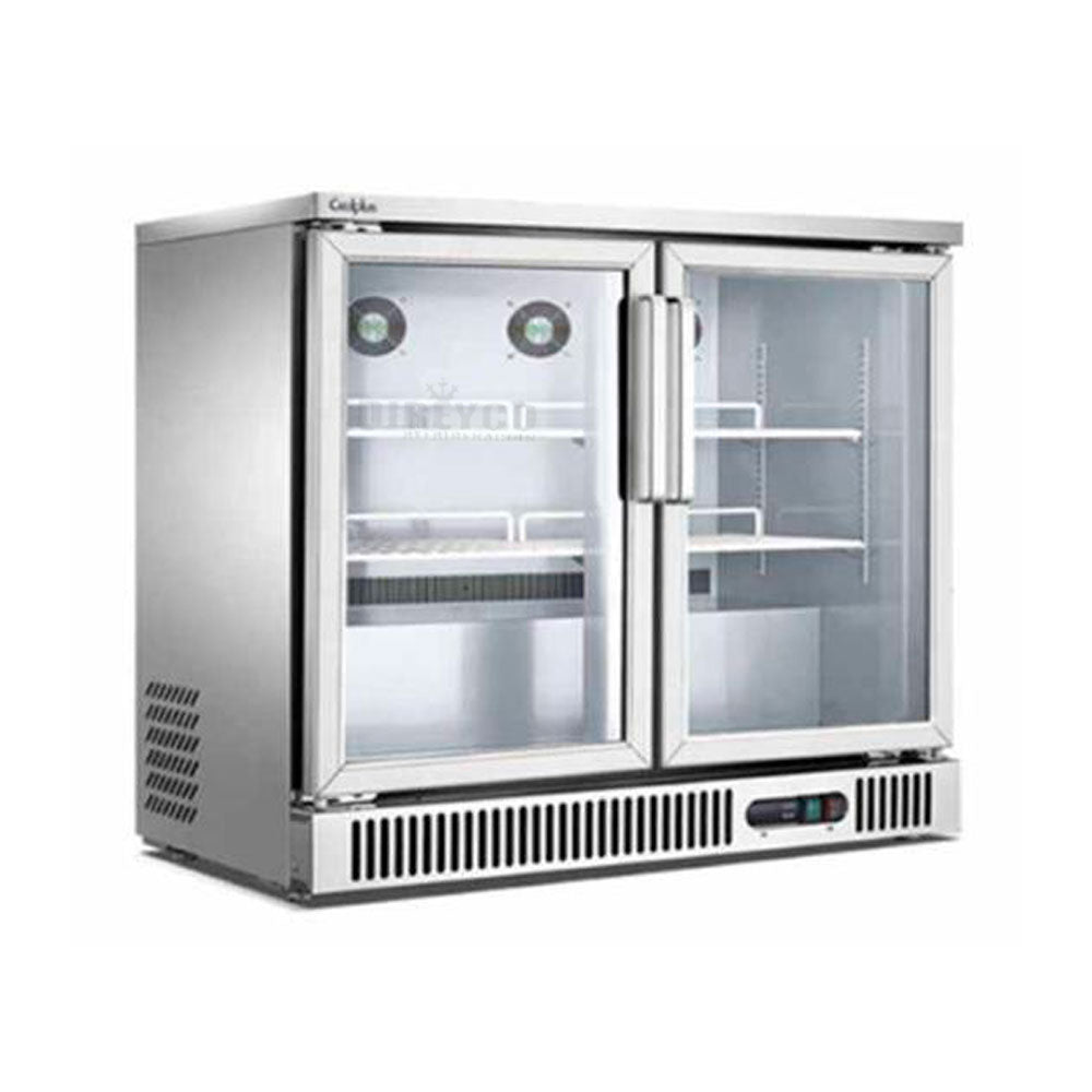 Refrigerador Back Bar Migsa SG-250 Dos Puertas De Cristal
