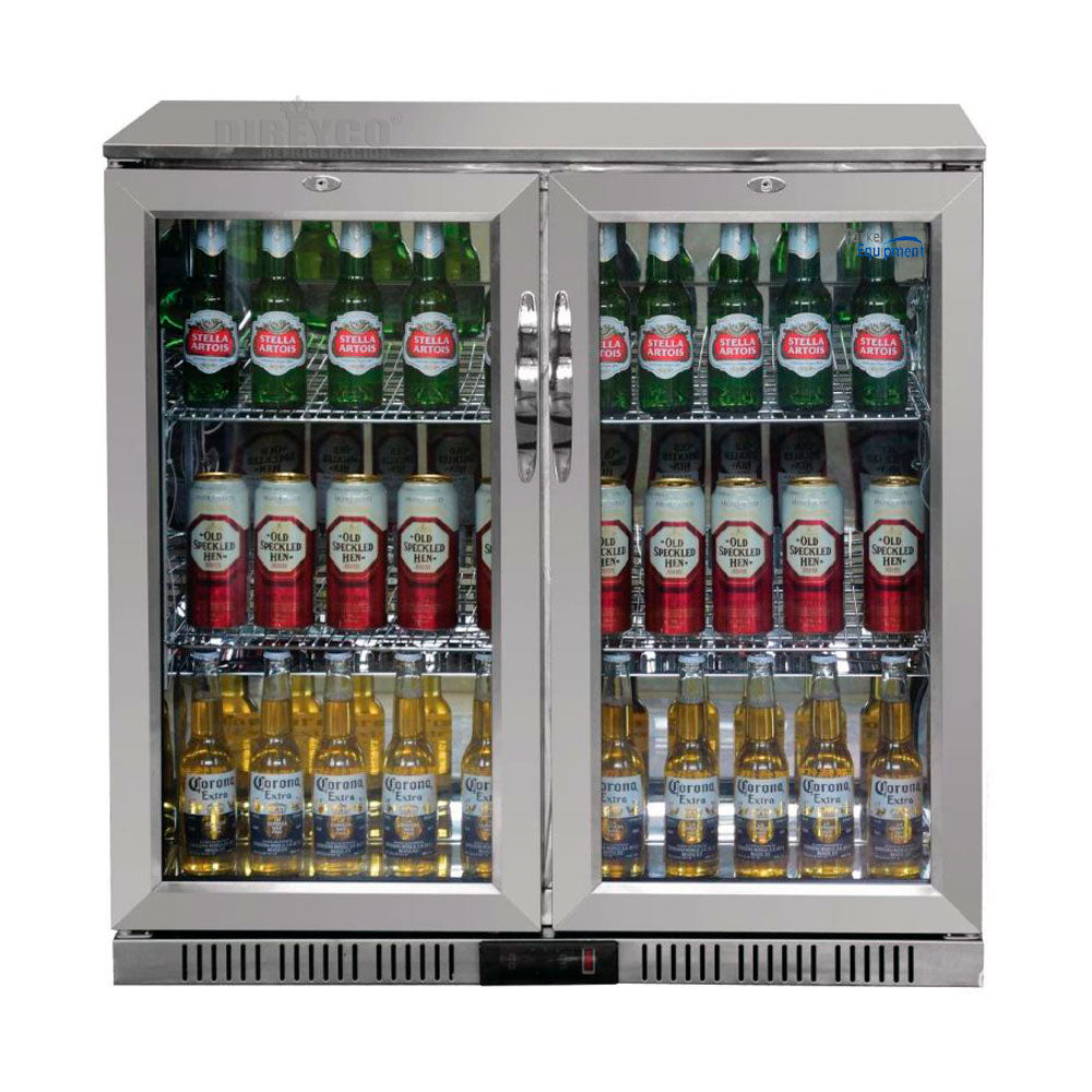 Refrigerador Back Bar Parker BBC2-S De 2 Puertas De Cristal