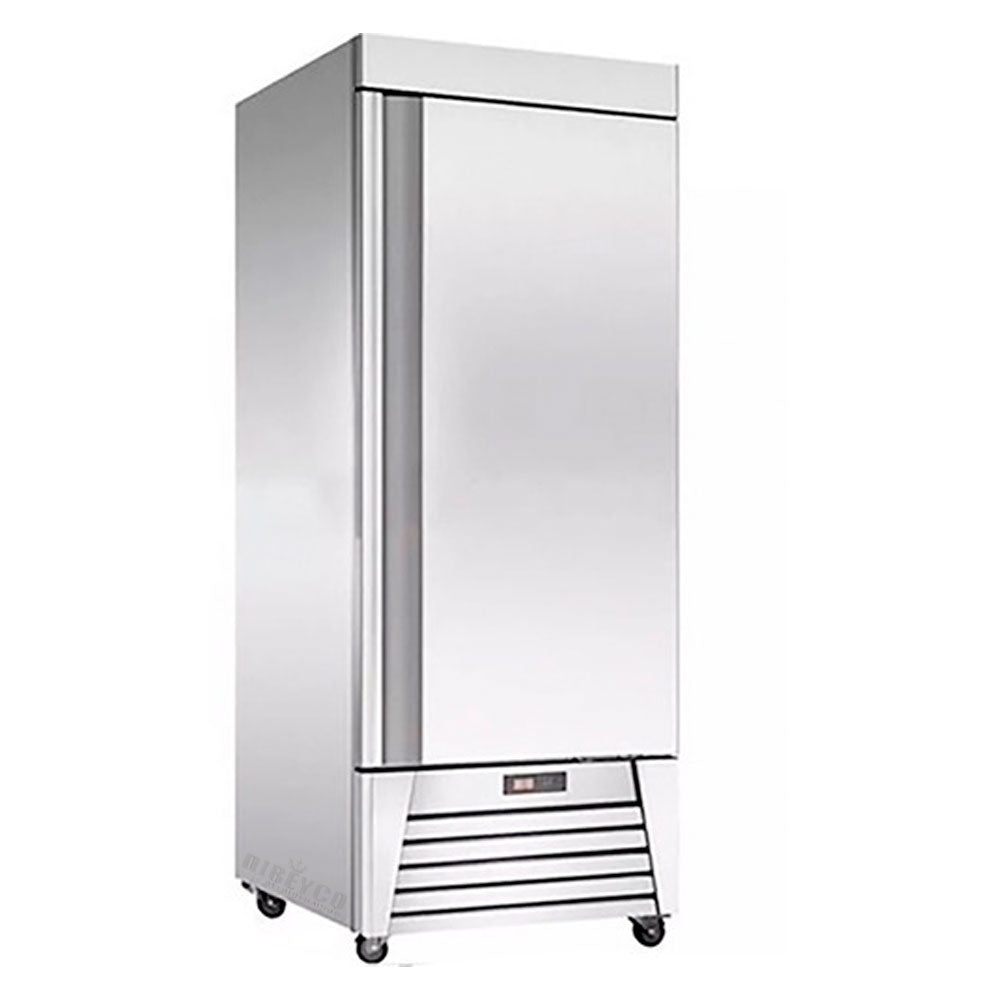 Refrigerador Migsa UR-27C-1 En Acero Inoxidale Puerta Solida