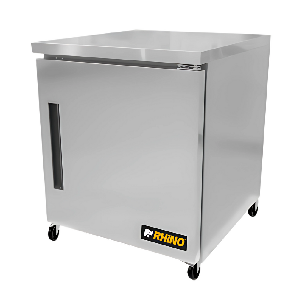 Mesa Refrigerada Bajo Barra Rhino MERBAJ-27 Acero Inoxidable.