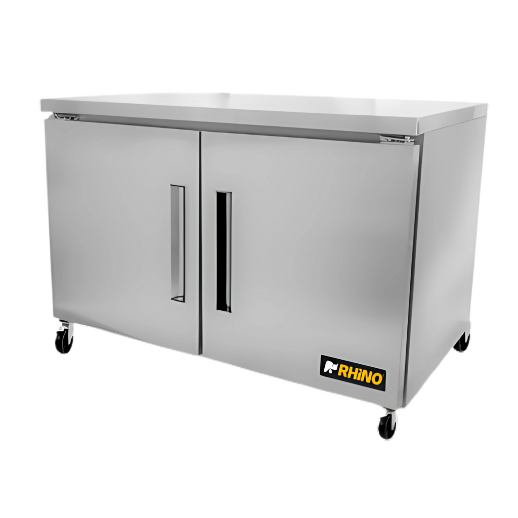 Mesa Refrigerada Bajo Barra Rhino MERBAJ-48 Acero Inoxidable.