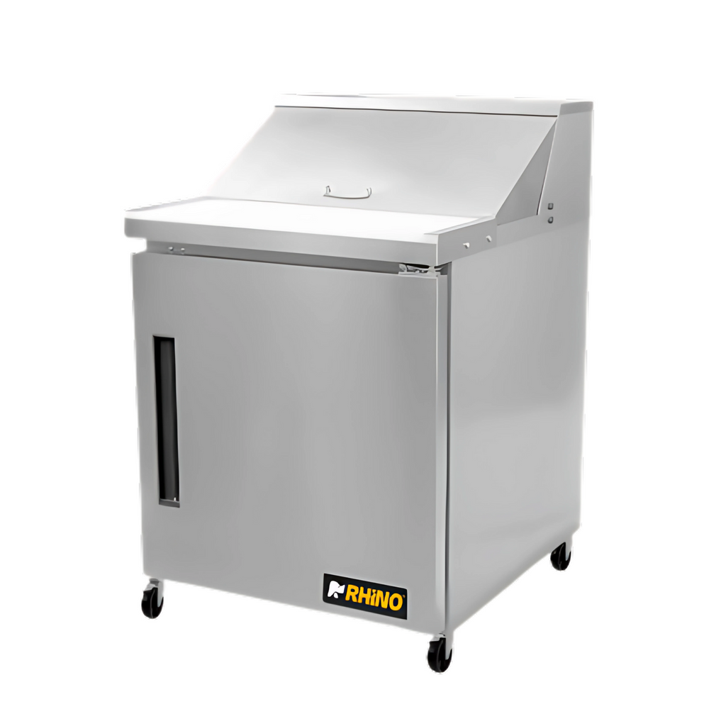 Mesa Refrigerada De Preparación Rhino MERSAL-27 Acero Inoxidable.