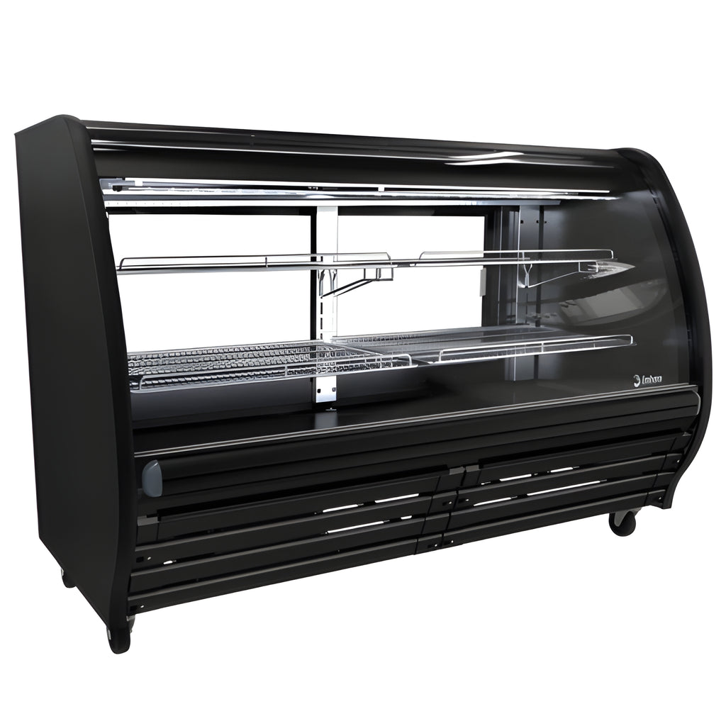 Vitrina Imbera PHS18-F2 Multi Temperatura Color Negro De Cristal Curvo - 1028250