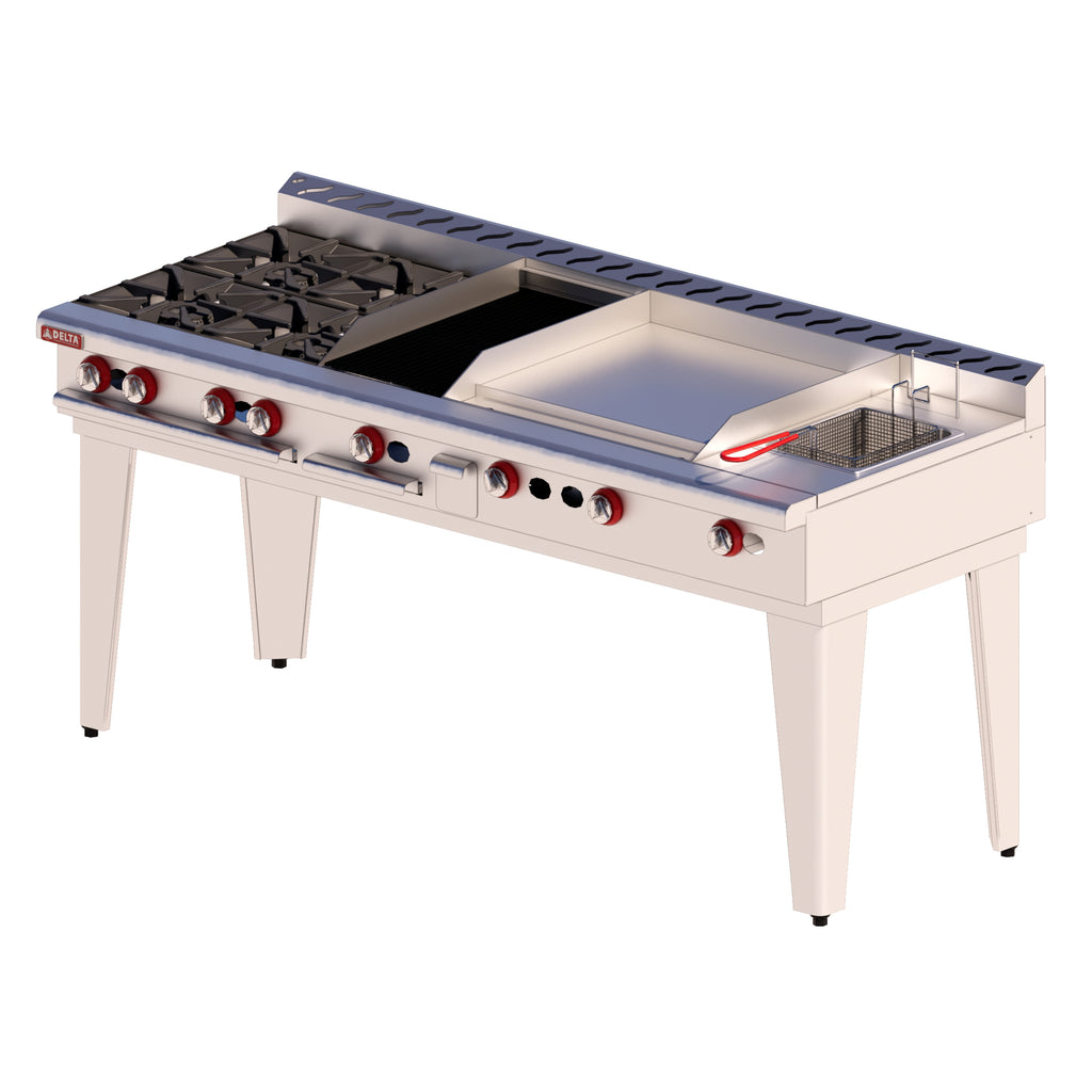 Estufa Delta EM-M Top Con Asador-Plancha-Freidor-Gratinador