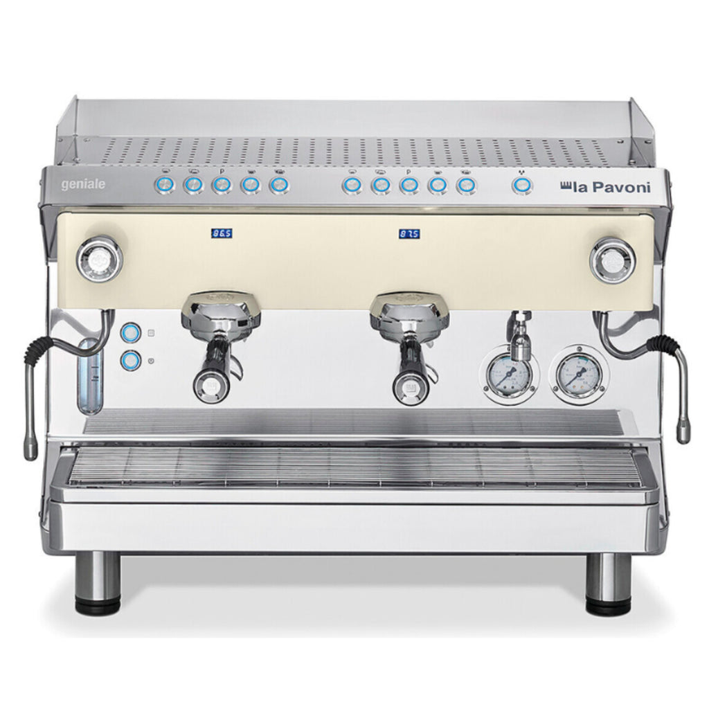 Cafetera Automatica La Pavoni Geniale 2V Blanca De 2 Grupos