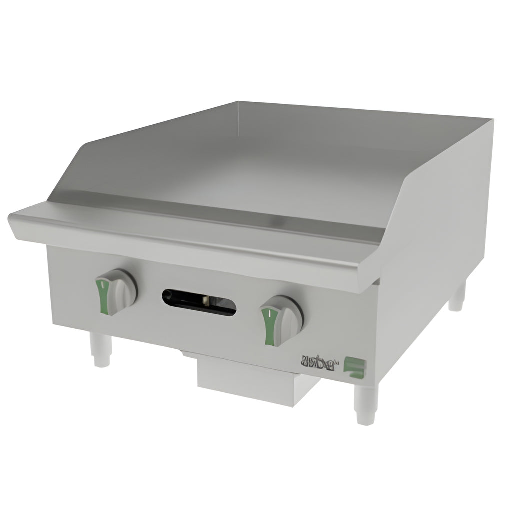 Plancha Asber AEMG-24-EM EMERALD LINE De 2 Quemadores A Gas