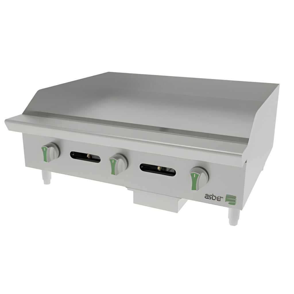 Plancha Asber AEMG-36-EM EMERALD LINE De 3 Quemadores A Gas