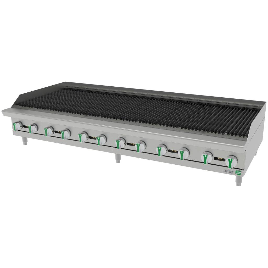 Asador Radiante A Gas ASBER AERB-72-EM De 12 Quemadores Emerald Line