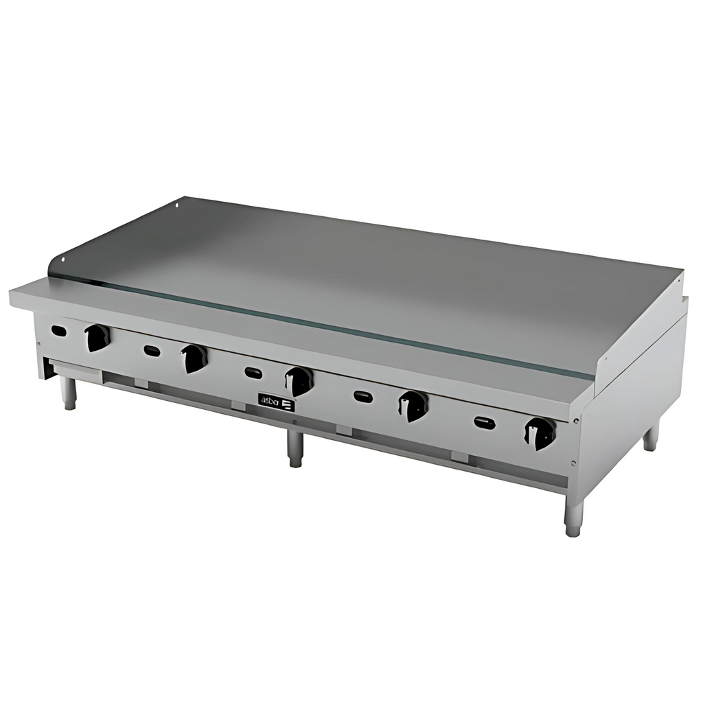 Plancha Lisa Termostática ASBER AETG-72 NG LPG 6 Quemadores
