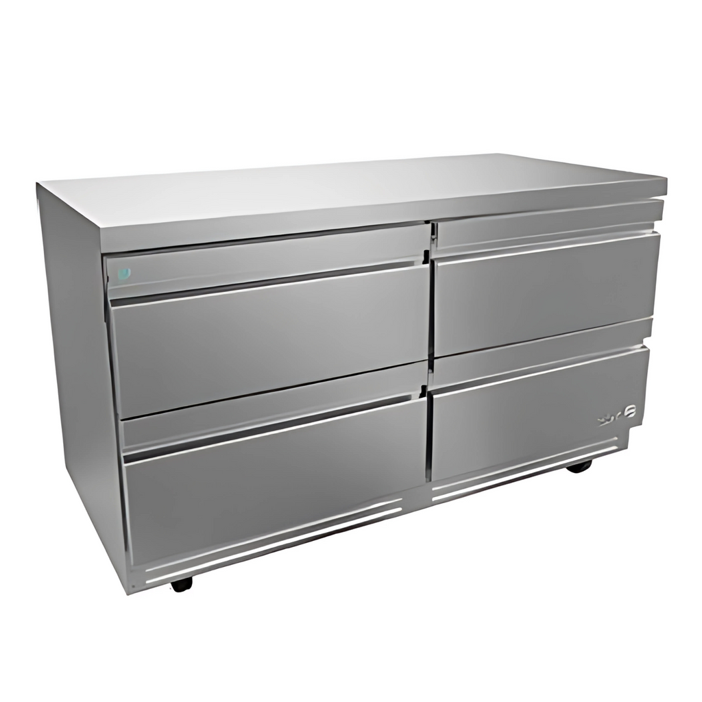 Mesa Refrigerada Asber AUTR-60-D4 P HC Bajo Mostrador