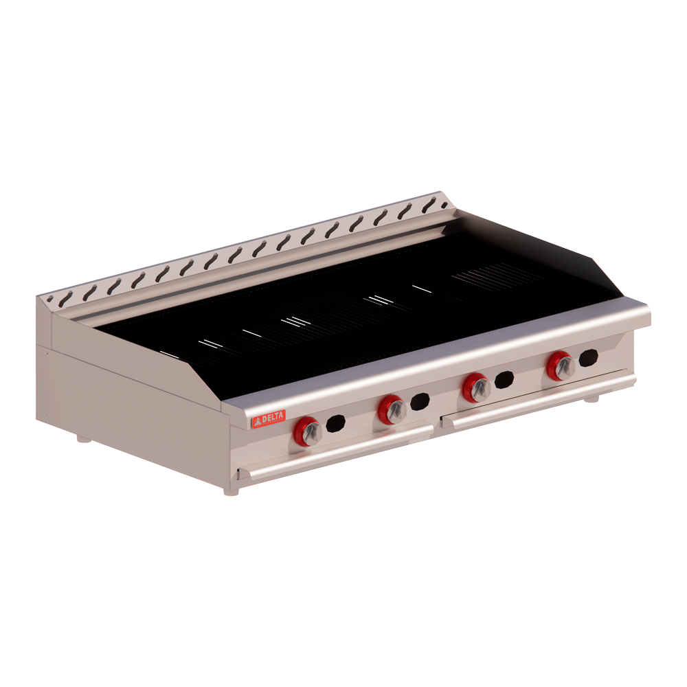 Asador Delta 4-ASR-TOP De 4 Secciones A Gas Linea TOP