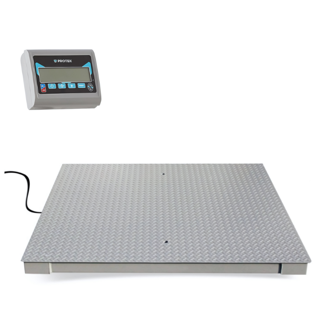 Bascula Tipo Plataforma Protek BPK-2500-4 Capacidad 2500 Kg
