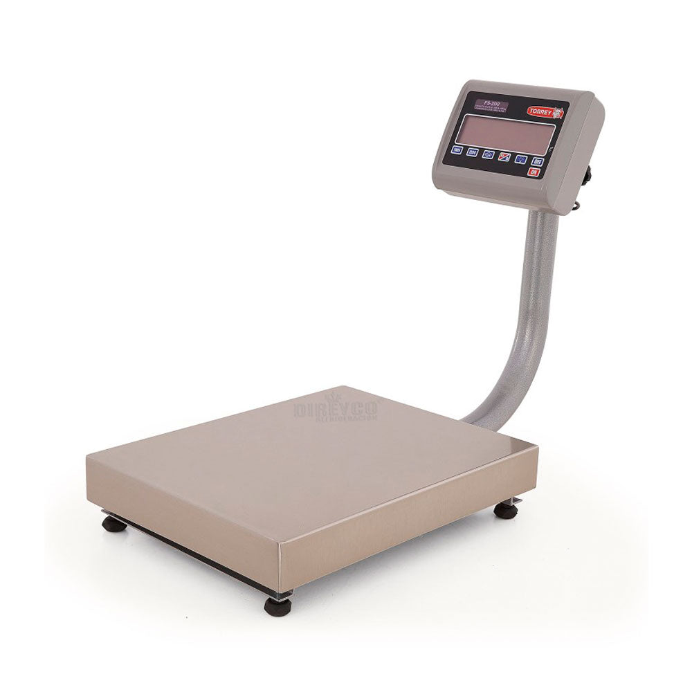 Bascula De Recibo TORREY FS200-AI Capacidad 200 Kg.
