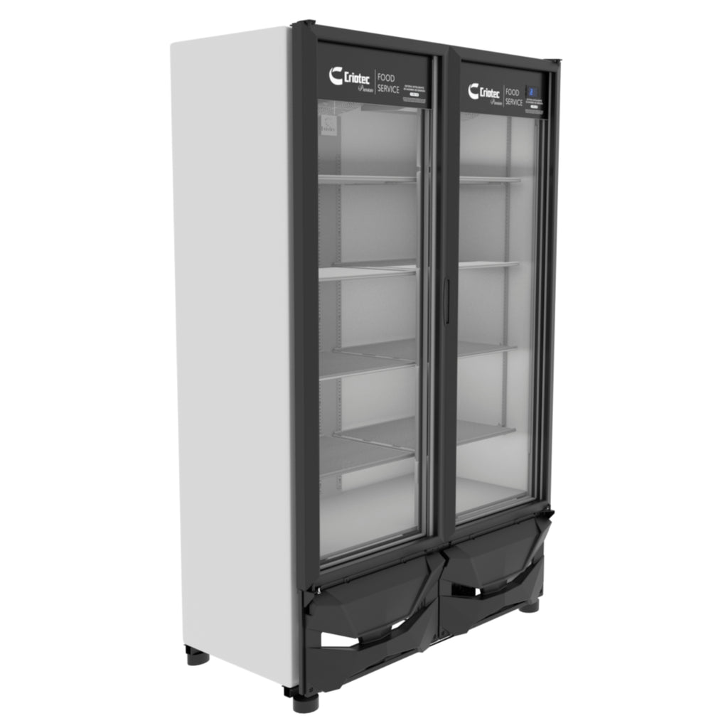 Refrigerador Criotec CFX-42 2P Doble Puerta De Cristal