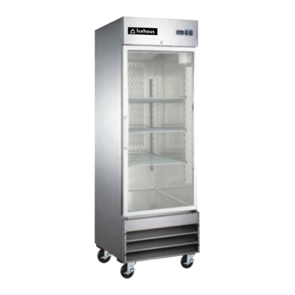 Congelador De Acero Inoxidable Icehaus CV-1PC-SS-01 Puerta De Cristal