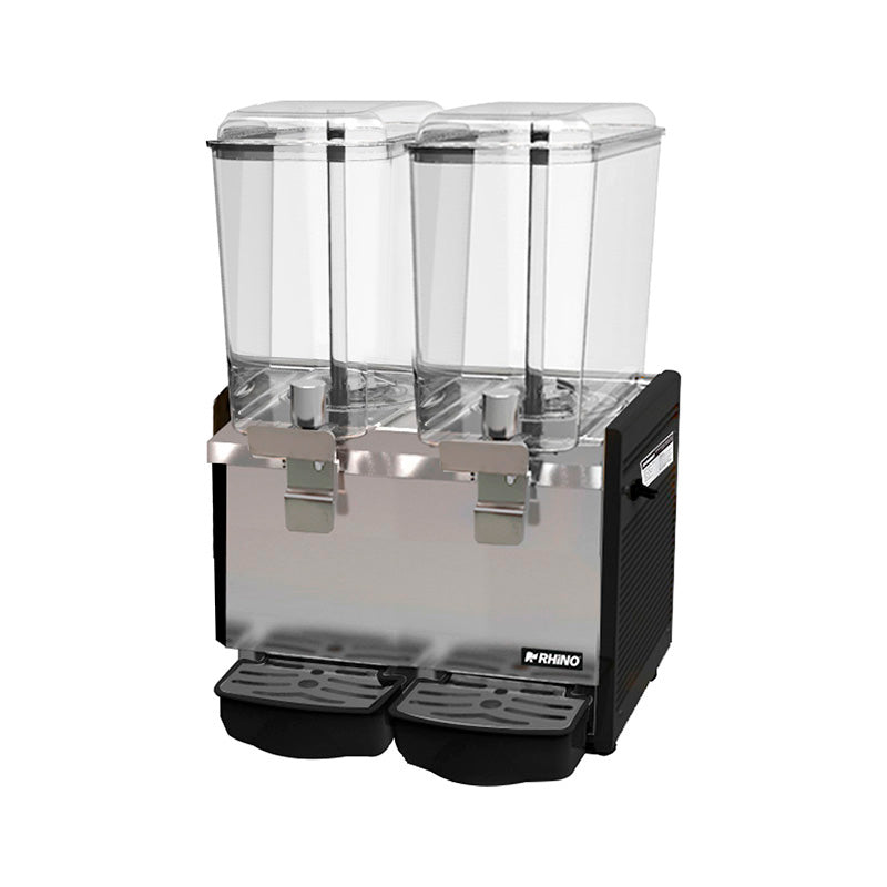 Dispensador De Bebidas Frias Rhino DISBEF-2T De 2 Tanques De 18 Litros Cada Uno