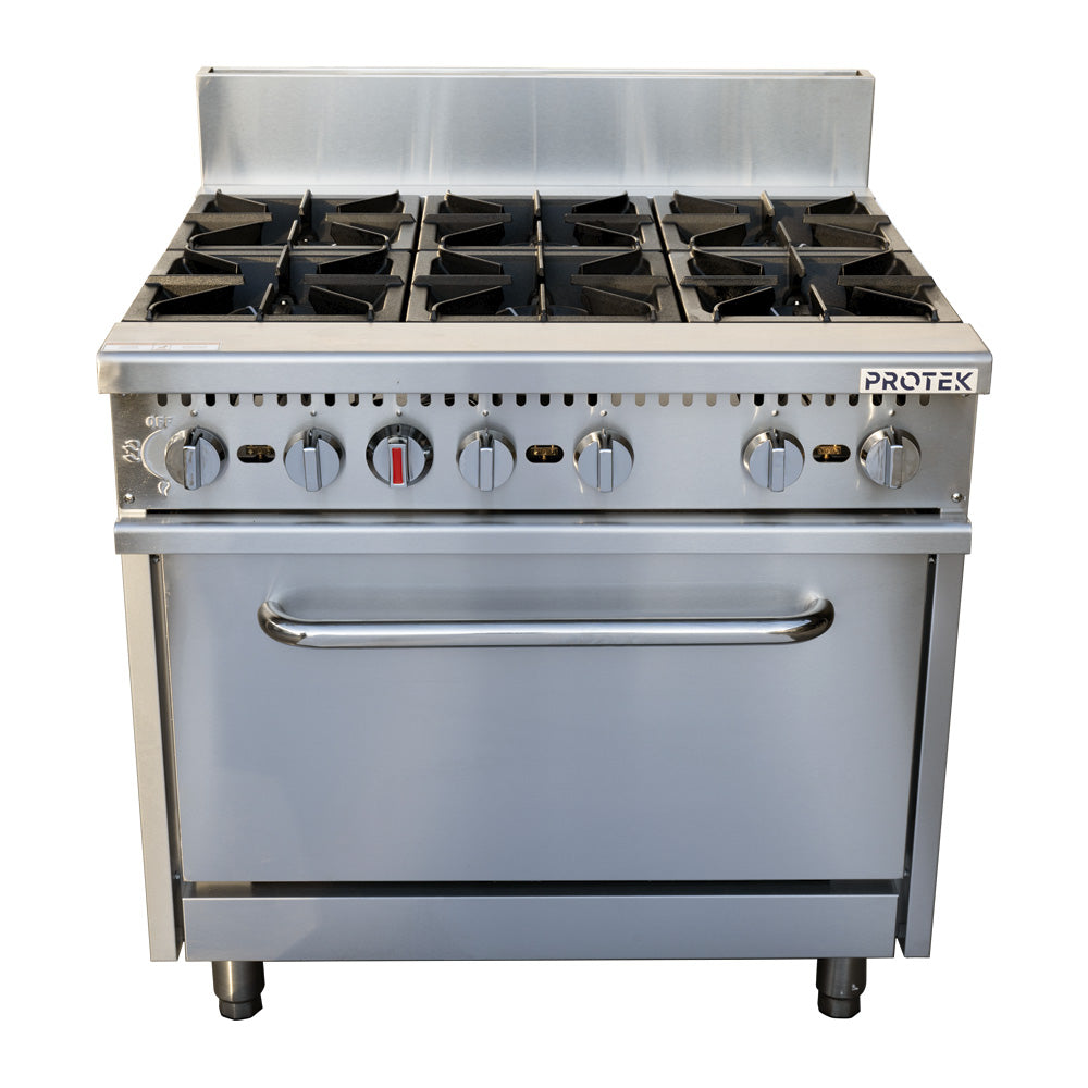Estufa Con Horno Protek EHGP-6Q De 6 Quemadores A Gas - 1029158