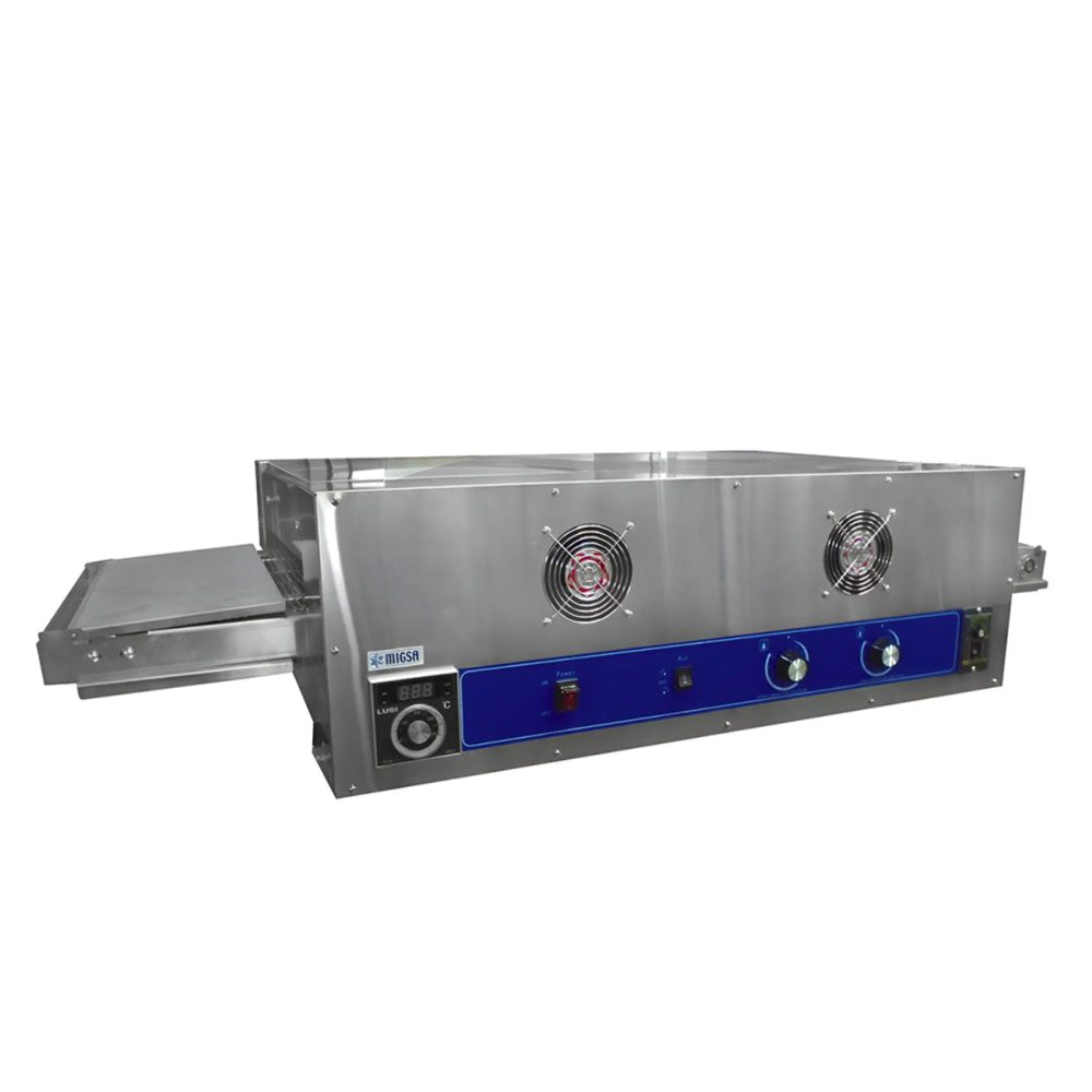 Horno Pizzero De Banda Migsa HEP-12 Electrico Con Entrada De 36 cm