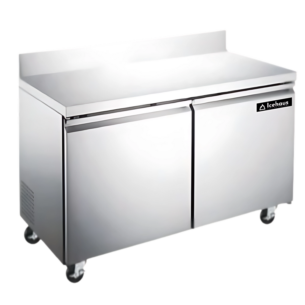 Mesa de Trabajo Icehaus MTR-2P-SS-02 Capacidad 428 Litros