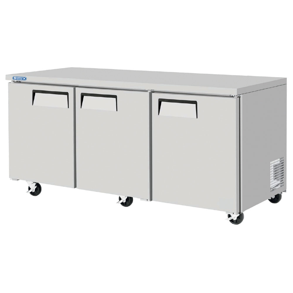 Mesa Refrigerada Sobrinox MRBBS-72-3S Bajo Barra De 3 Puertas