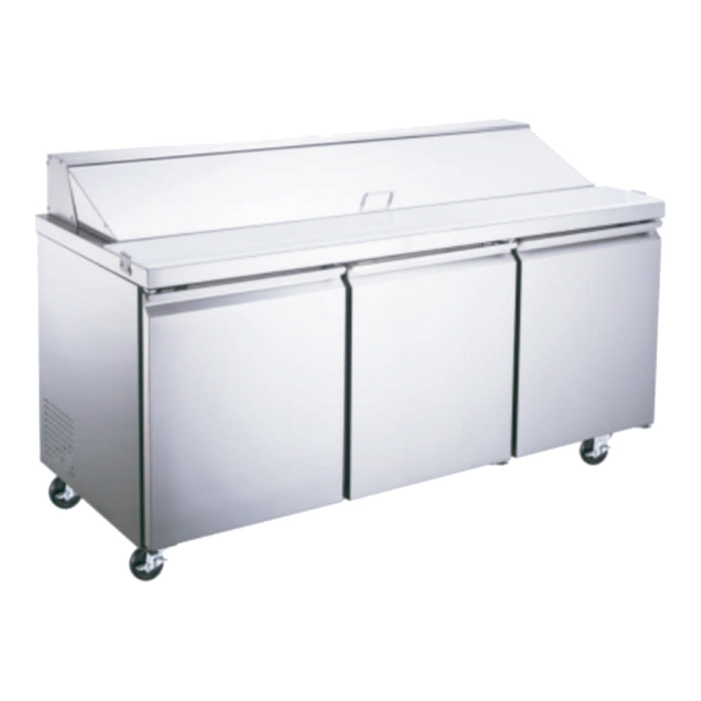 Mesa Para Ensaladas Icehaus ME-3P-SS-01 De 3 Puertas