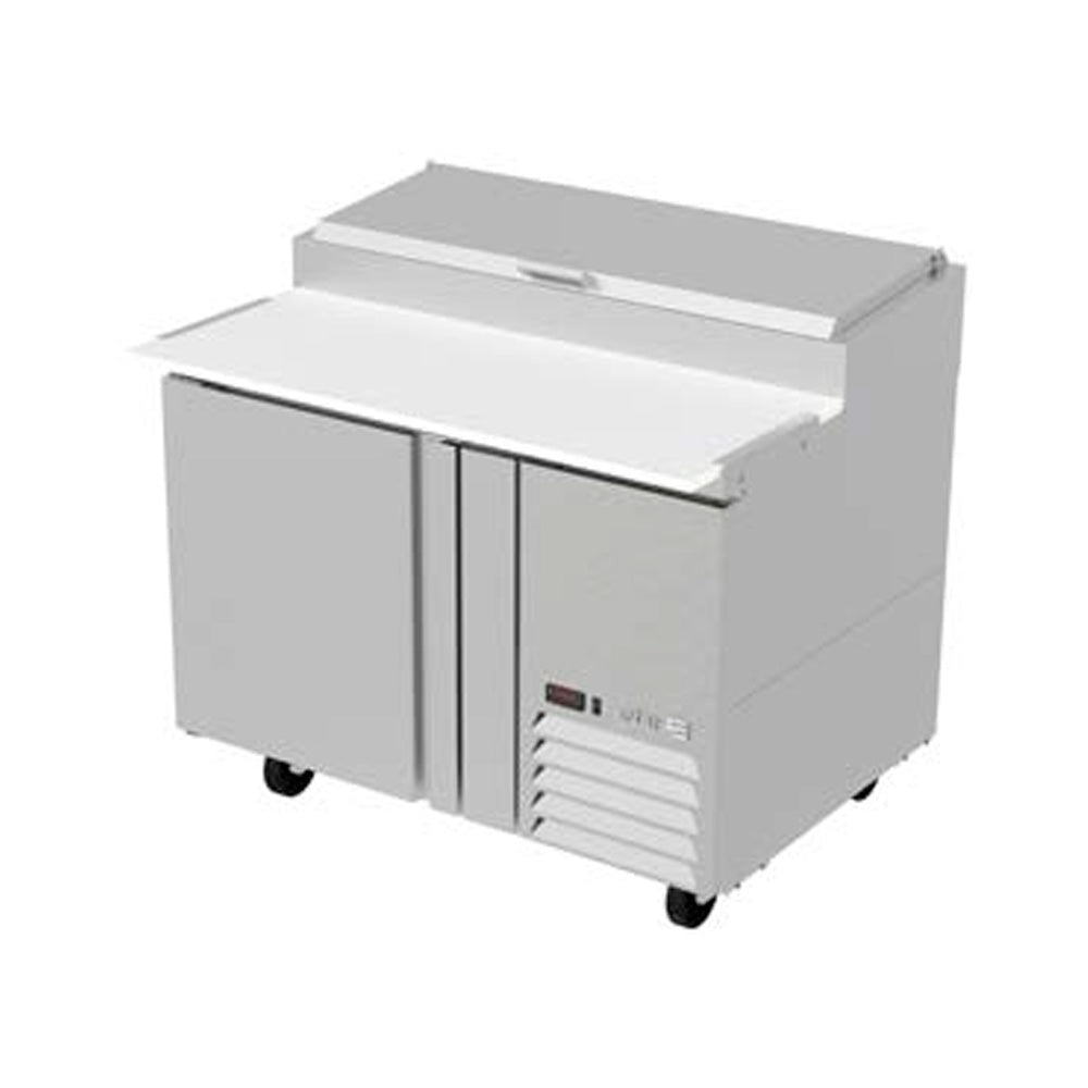 Mesa Refrigerada Asber APTP-46 P HC Para Preparacion De Pizzas De 6 Insertos