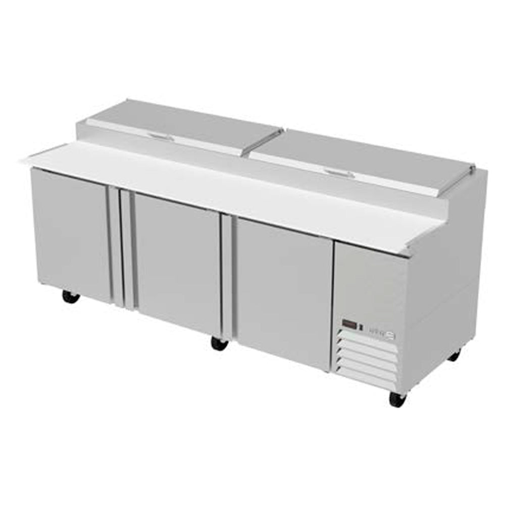 Mesa Refrigerada Asber APTP-93 P HC Para Preparacion De Pizzas De 12 Insertos