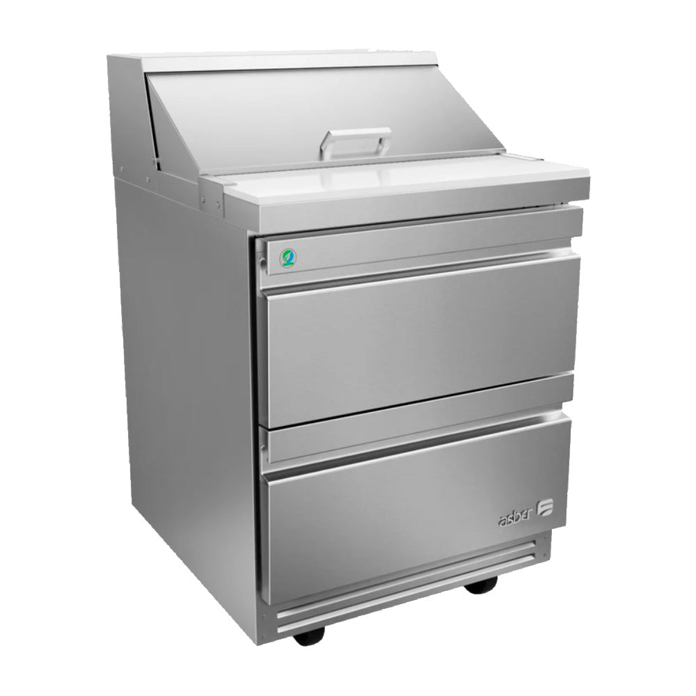 Mesa Refrigerada Para Preparacion De Ensaladas APTS-27-8-D2 P HC De 8 Insertos Con Cajones Refrigerados
