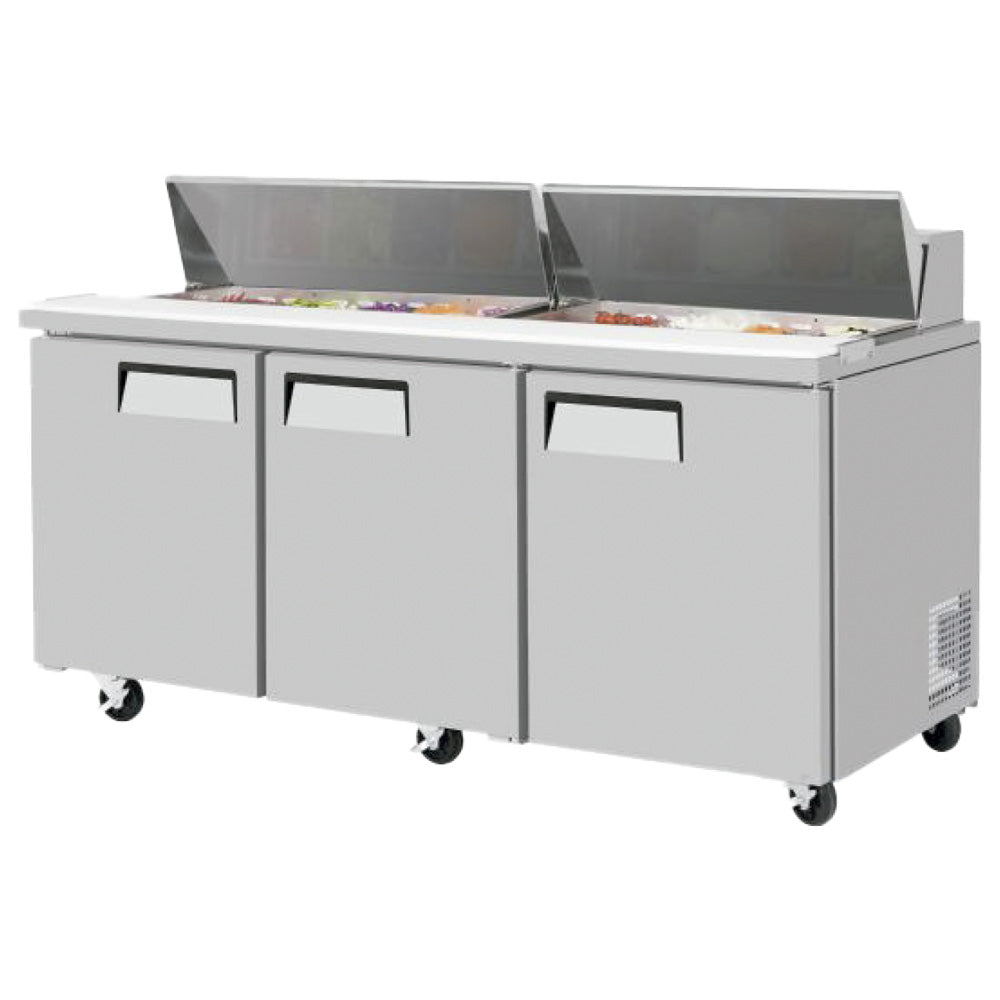 Mesa Refrigerada Sobrinox MRSS-72-3S Para Preparar Sándwiches y Ensaladas