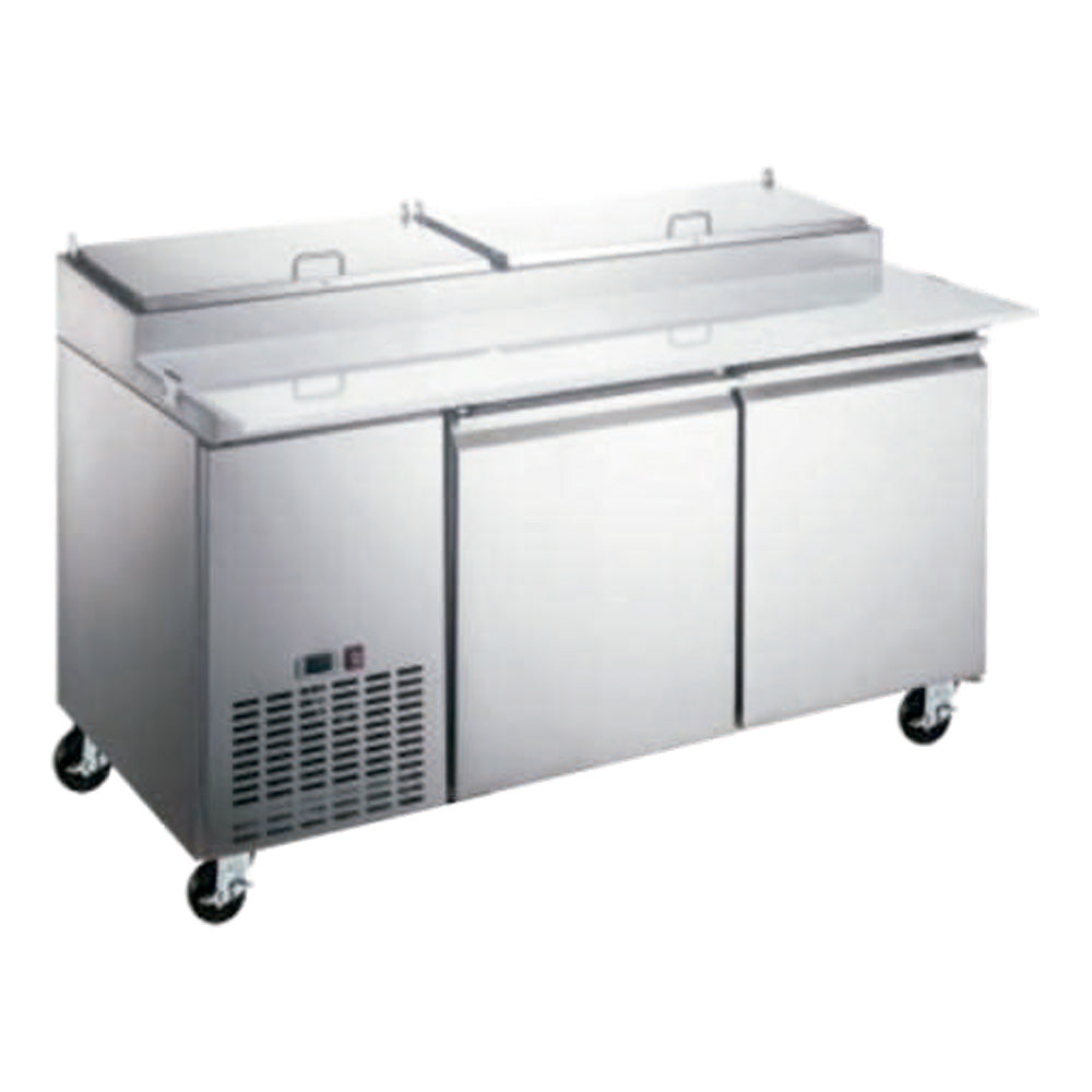 Mesa de Preparacion Pizzas Icehaus MP-2P-SS-02 De 2 Puertas
