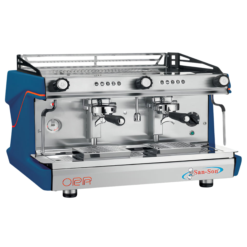 Cafetera San-Son OPERA2E-LIGHT BLUE De 2 Grupos Electronica Programable