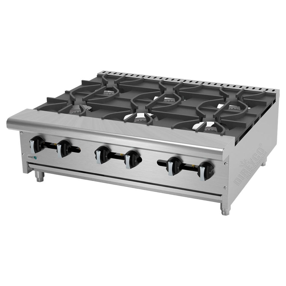 Parrilla Asber AEHP-6-36 De 6 Quemadores A Gas