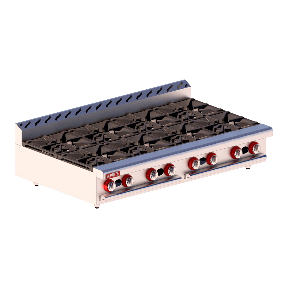 Parrilla Delta 4-8-TOP De 8 Quemadores A Gas Linea TOP