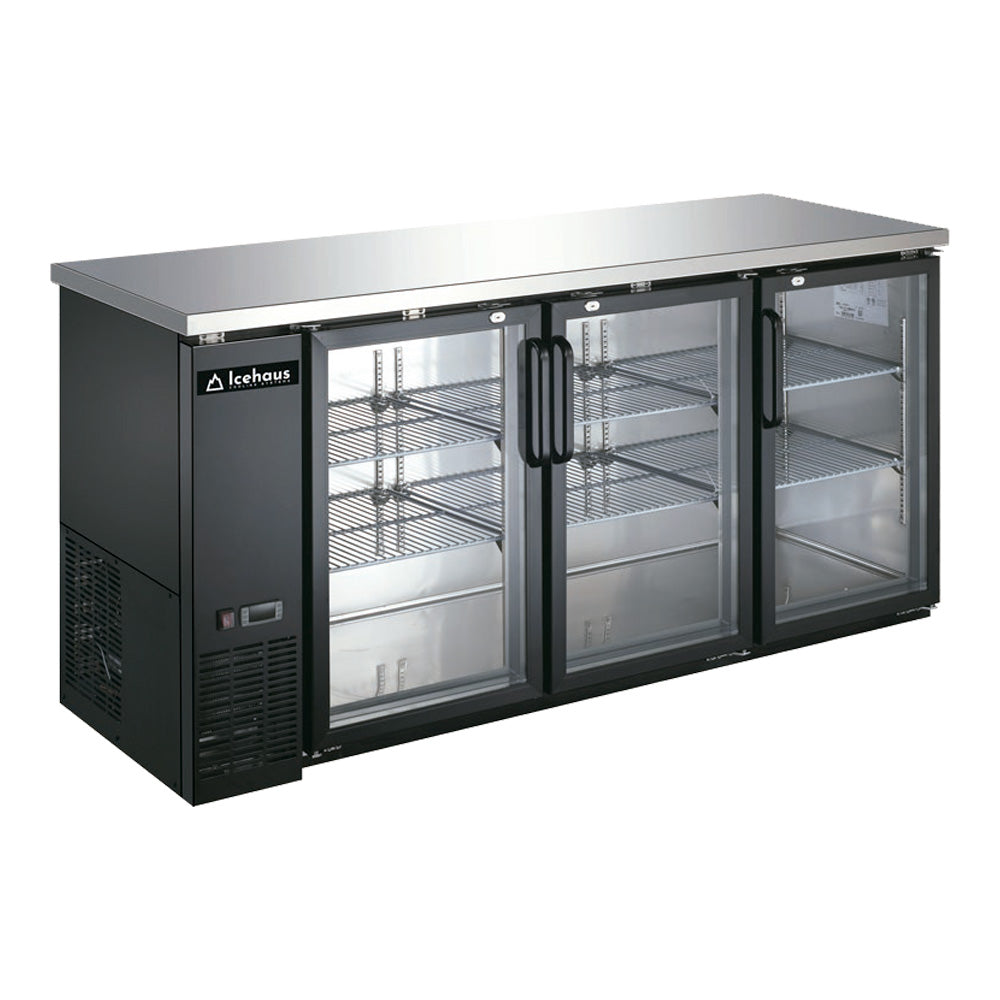 Refrigerador Contra Barra Icehaus CBR-3PC-SS-01 De 3 Puertas
