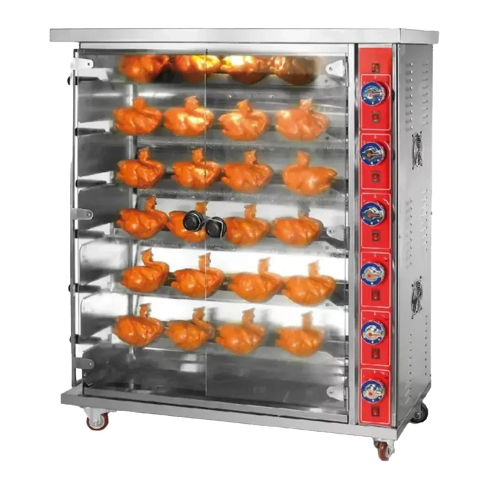 Rostizador De Pollos Migsa WE32 A Gas De 3 Varillas (24 a 30 Pollos)