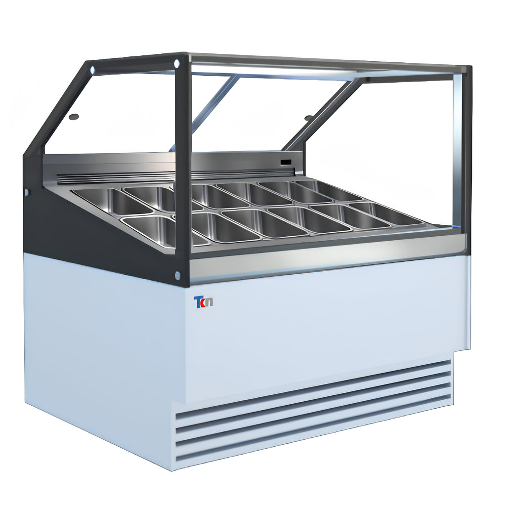 Vitrinas Para Gelato Teknikitchen TKN12GS 12 Bandejas De Exhibicion