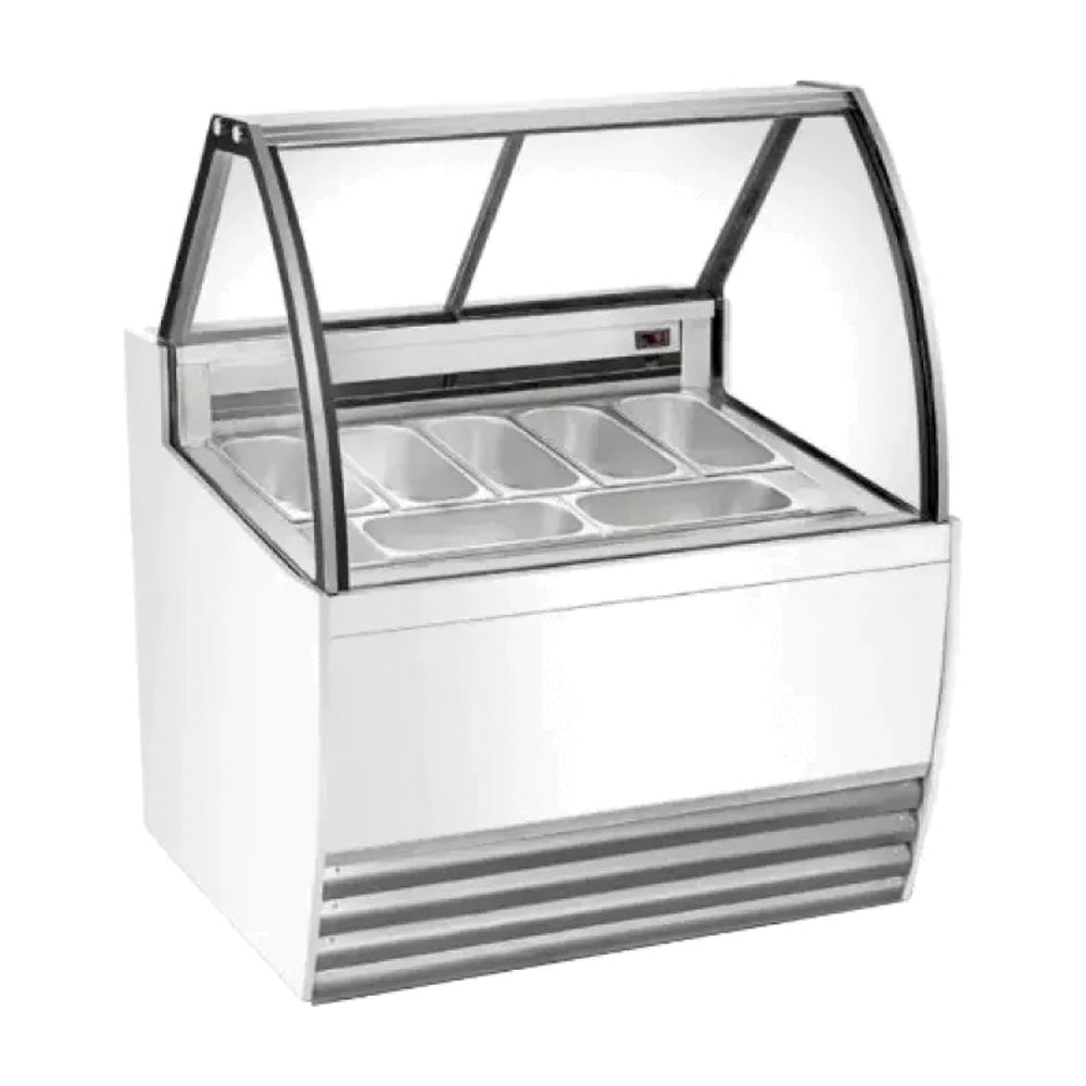 Vitrina Exhibidora De Helados Migsa DW-7 De 7 Insertos