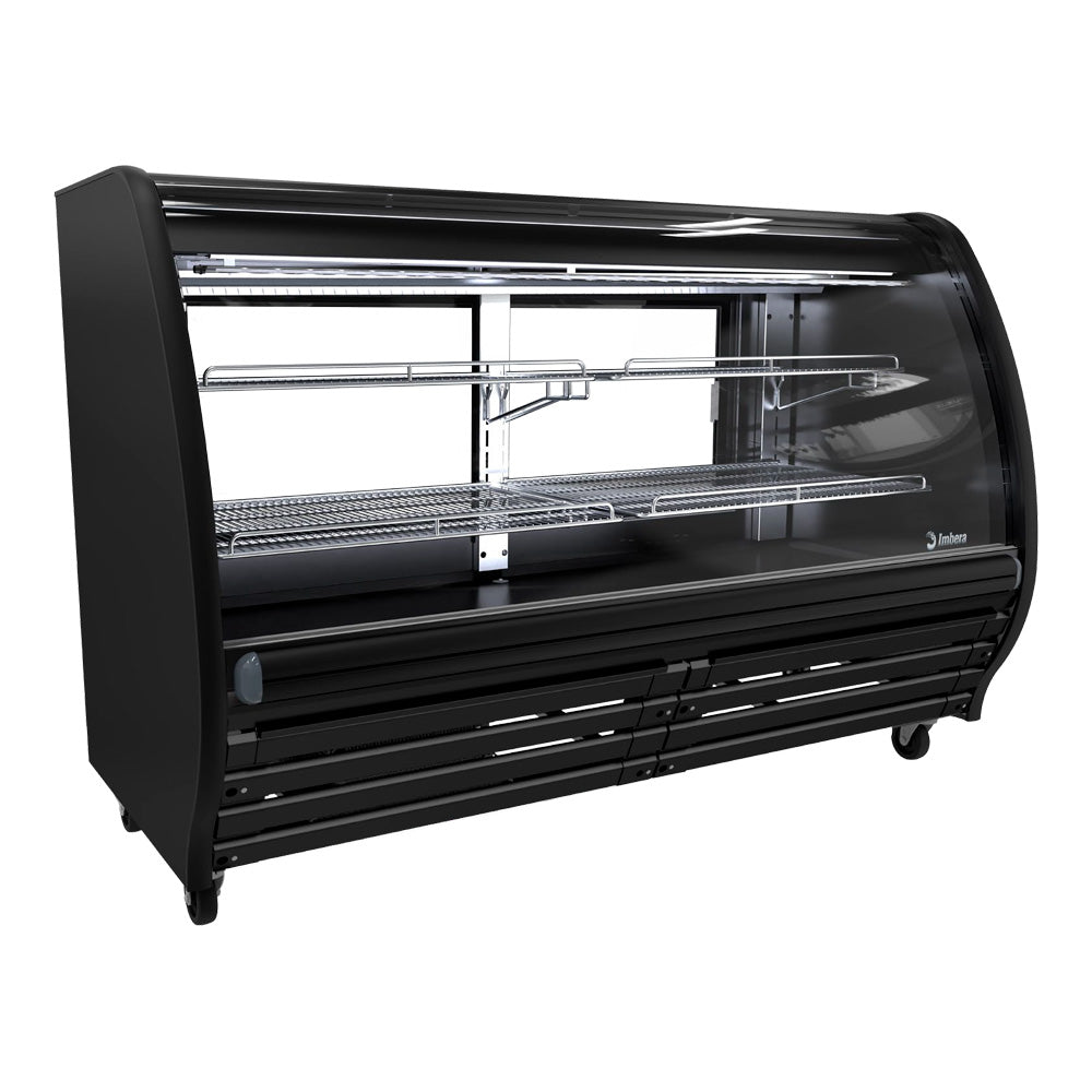 Vitrina Imbera PHS18-F2 Multi Temperatura Color Negro De Cristal Curvo - 1028250