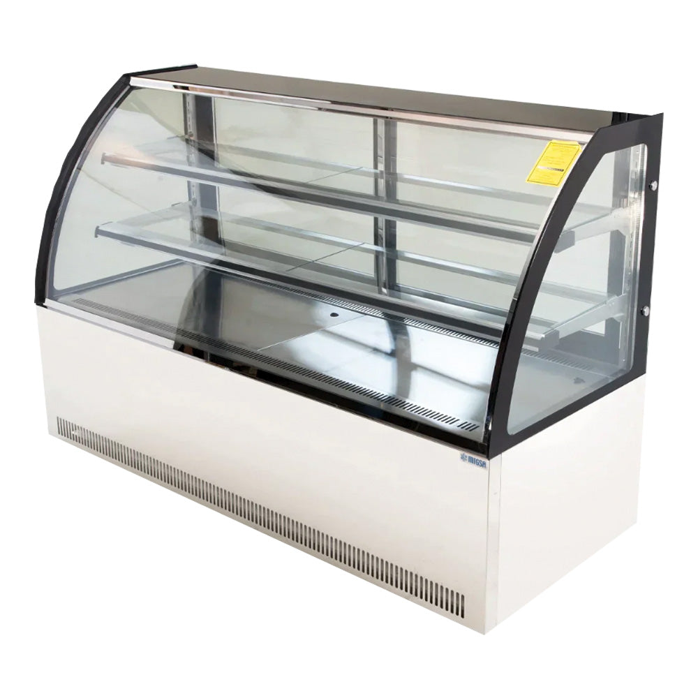 Vitrina Migsa GN-1800C2 Exhibidora De Cristal Curvo