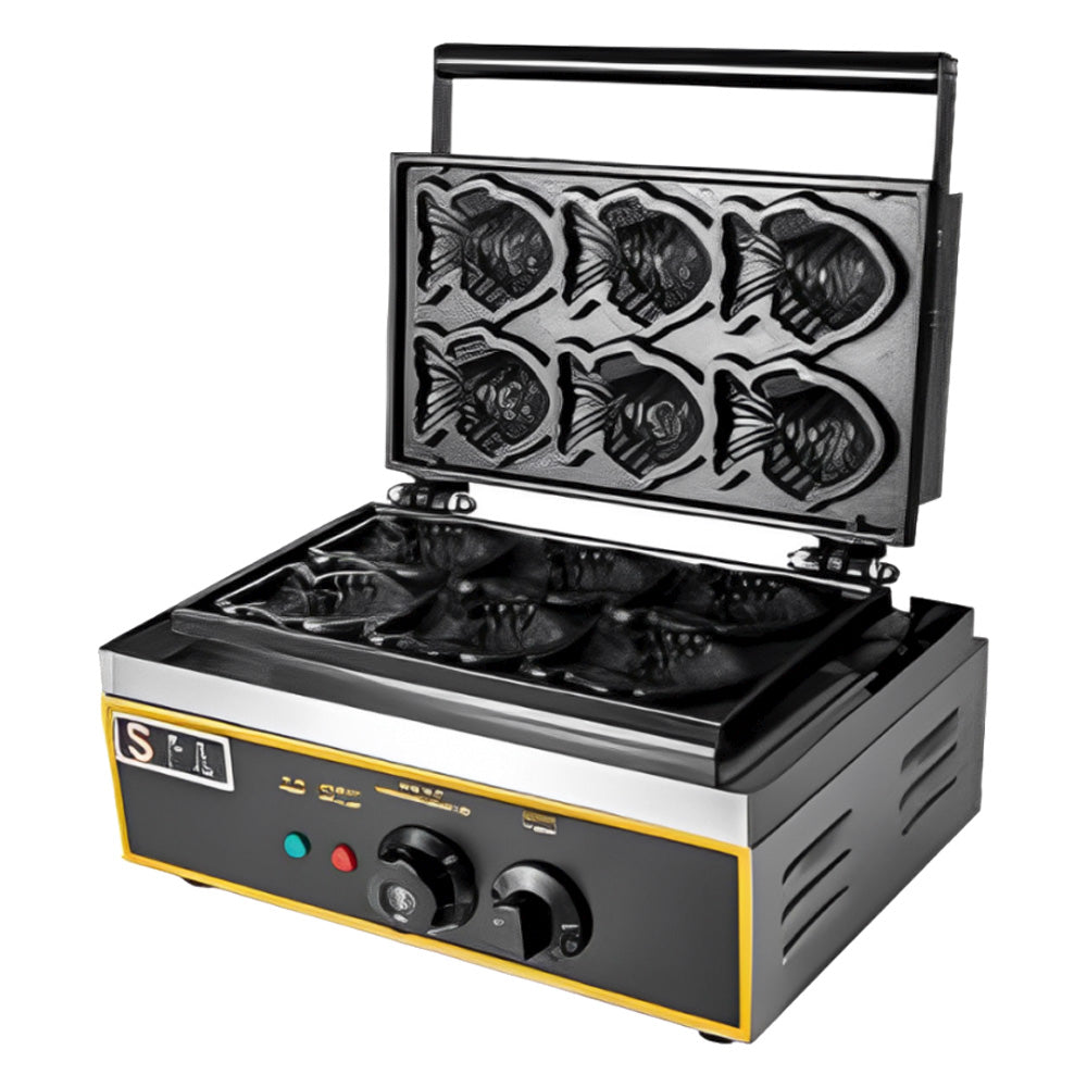 Wafflera En Forma De Mini Taiyaky Migsa WKM-6 Con 6 Piezas