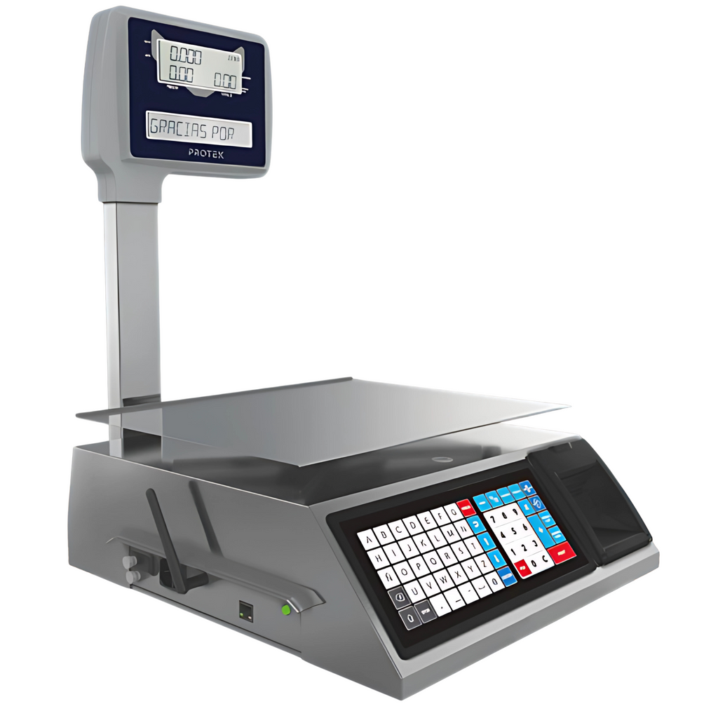 Bascula Etiquetadora Protek BPK-40-LABEL Capacidad 40 Kg
