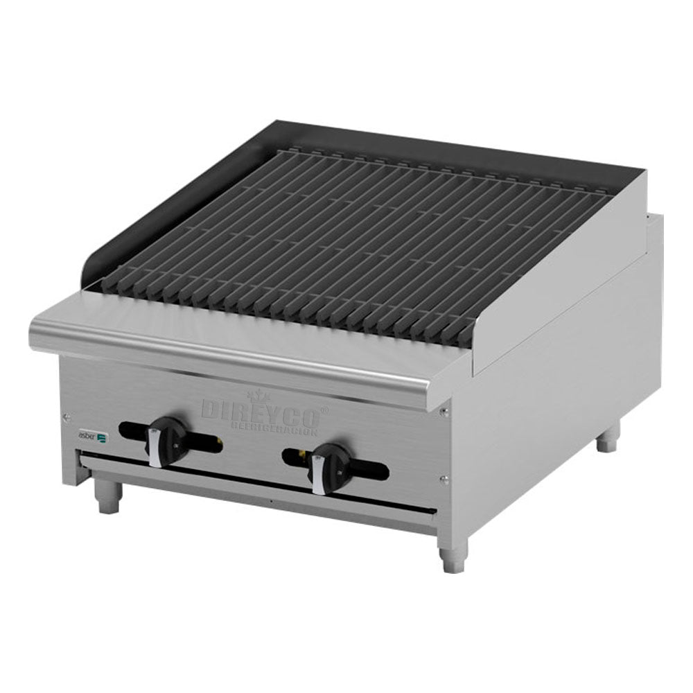 Asador Piedra Volcanica Asber AECRB-24 con sercha perimetral