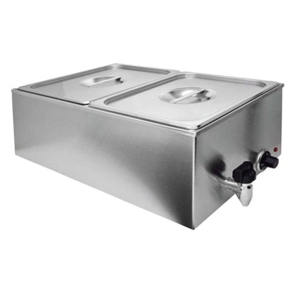 Baño María Electrico Migsa ZCK165AT-2 En Acero Inoxidable Para 2 Insertos Medios