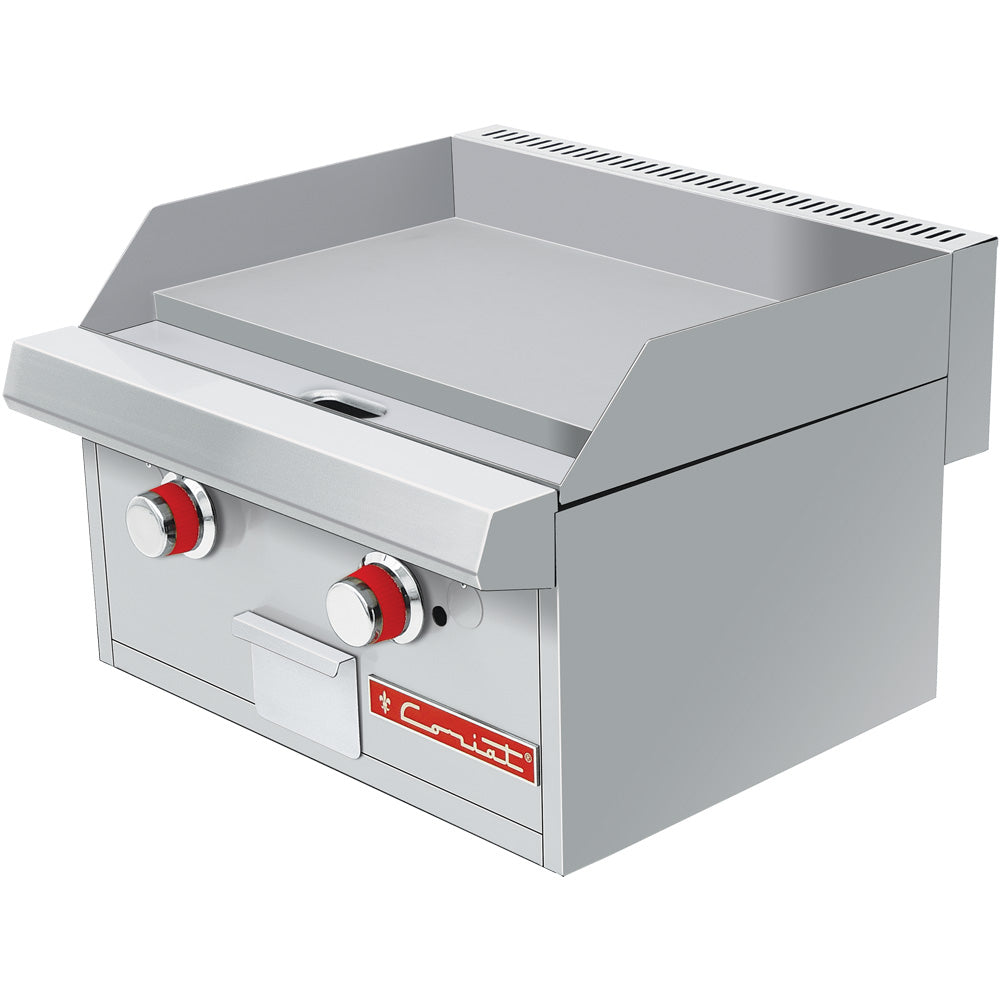 Plancha Coriat CH-2 PETIT De 2 Quemadores Tubulares, Placa de 3/4" De Espesor Linea Premium