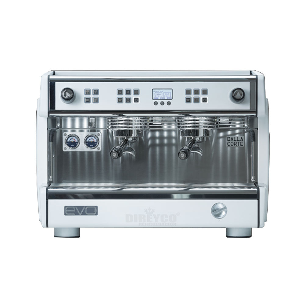 Cafetera Automatica Dalla Corte Evo 2 De 2 Grupos Con Capuchinador Color Artic White