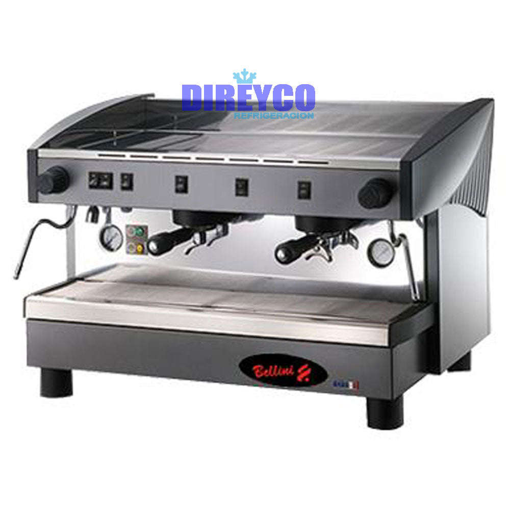 Cafetera Bellini MS-100 Semiautomática De 2 Grupos Con 2 Salidas De Vapor