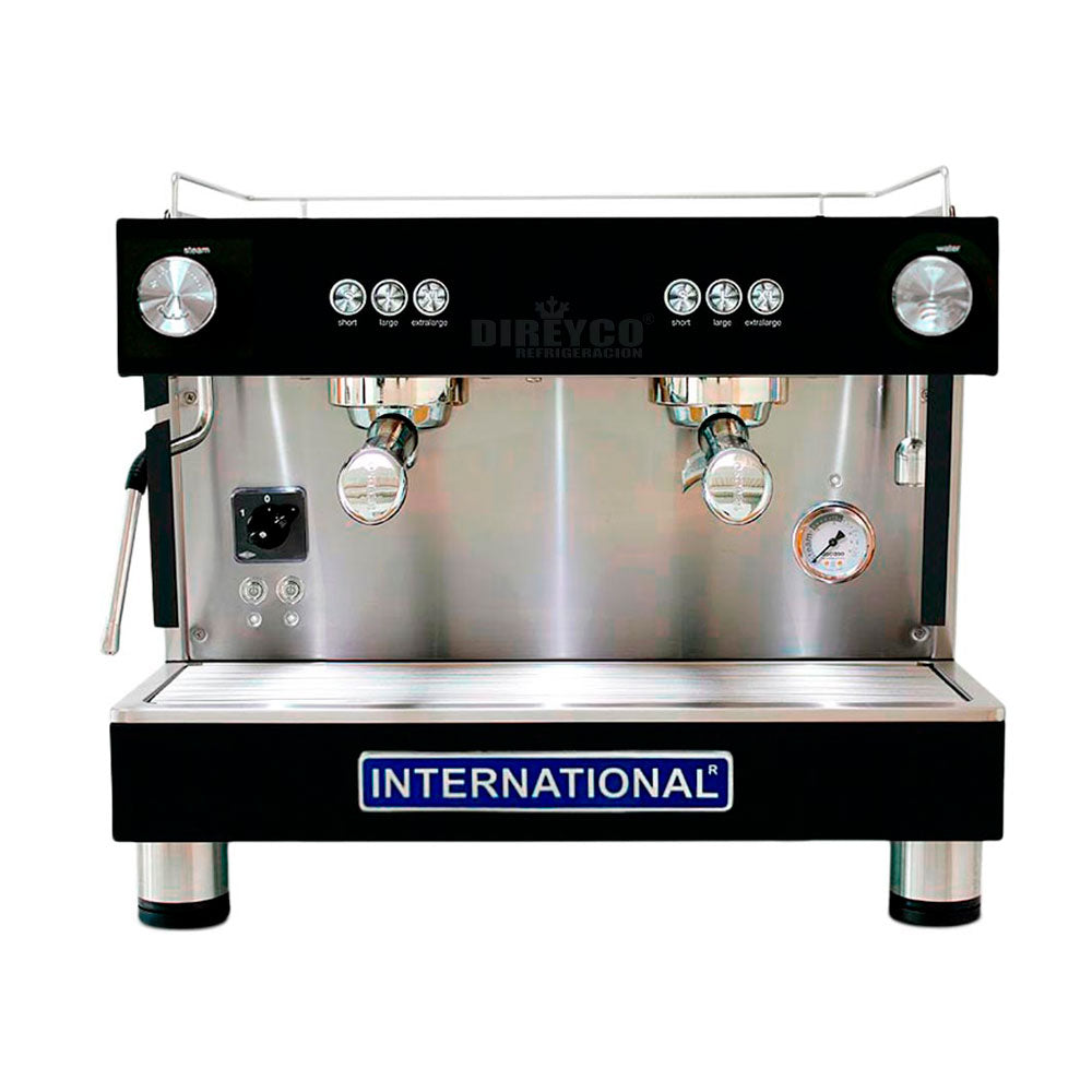 Cafetera International-Ascaso BAR ONE 2  Automática De Dos Grupos Porta Movil Con Kit Para Garrafón